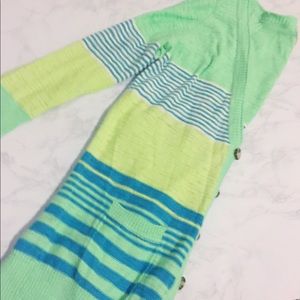 Super Cute Long Striped Cardigan.